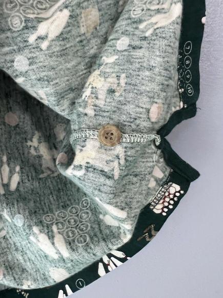 VTG Goofy Bowling Polo Shirt AOP The Disney Catalog Green Bowler Pins Mens XL - Picture 9 of 9